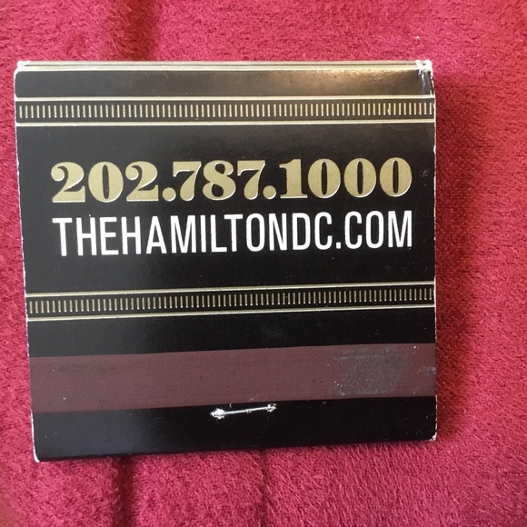The Hamilton - Match Book - Washington DC - Picture 3 of 7